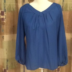 Royal blue blouse